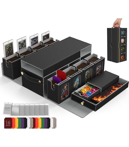 Amazon.com: MoKo Commander Deck Box for MTG with Handle & Dice