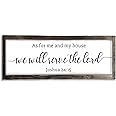 Dazingart As For Me And My House We Will Serve The Lord sign, Joshua 24:15 Signs, Bible Verse Sign, Scripture Wall Art,Farmhouse Wall Decor (Joshua)