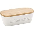 Tablecraft Butter Dish with Lid, 7.75 x 3.25 x 2.5, Melamine