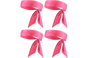 KNINMDOR Head Tie, Tennis Headbands Tie Back, Sweat Wicking Ninja Karate Running Headband Headwrap for Men Women Kids Girls Boys