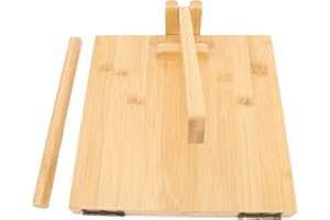 LUCKDANO Tortilla Press, Wooden Tortilla Press Prensa para Dough Wooden Tortillera Presser for Homemade Tortillera, Roti, Cha
