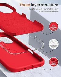 OuXul Designed for iPhone 16 Case,Shockproof Liquid