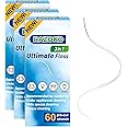 RAZOKO Dental Floss for Braces, 3 in 1 Ultimate Floss Pre-Cut Strands, 60 Count (Pack of 3)