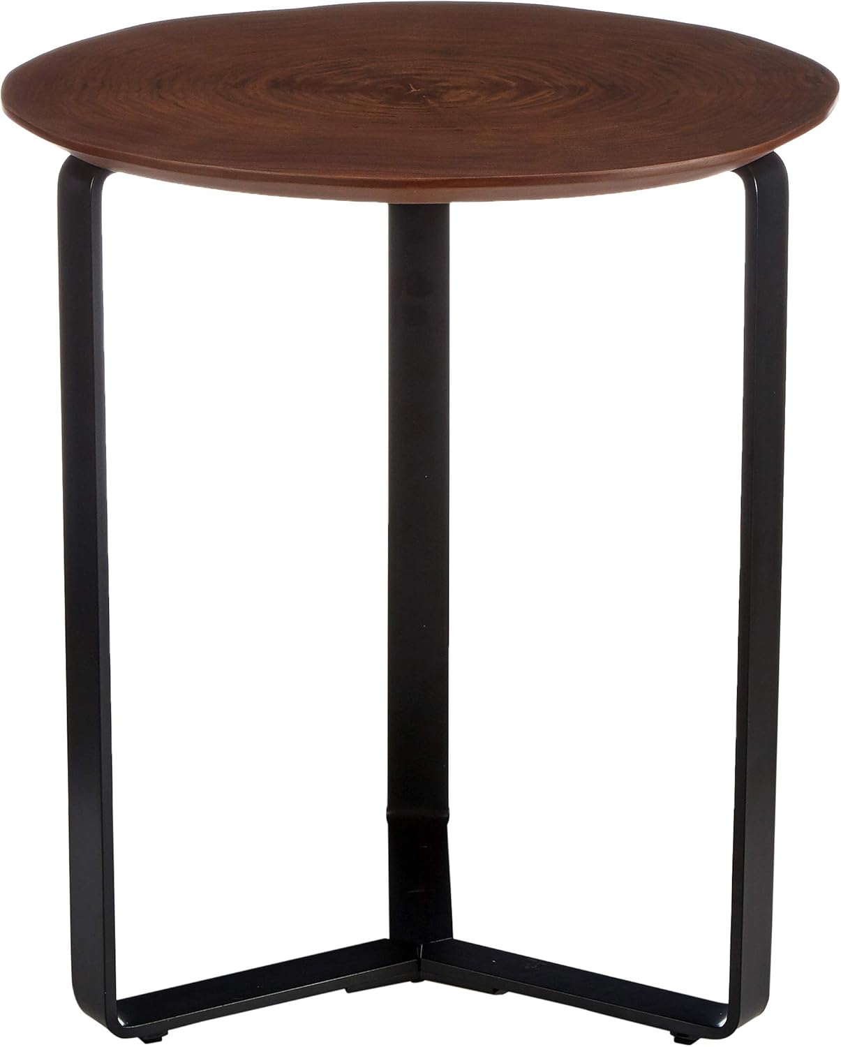 Amazon Brand Rivet End/Side Table, 48 x 51 x 54 cm, Walnut Table Top