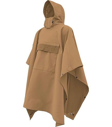 ジャケット・アウター immatereal all weather poncho deres Amazon.com: HAZARD 4 Mens Rain Poncho Villa(TM) Technical Soft