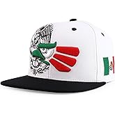 Hecho En Mexico Eagle 3D Embroidered Flat Bill Snapback Cap