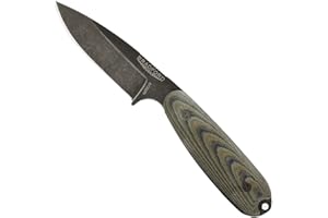 Drop + Bradford Guardian 3.5 Fixed Blade Knife with Leather Sheath