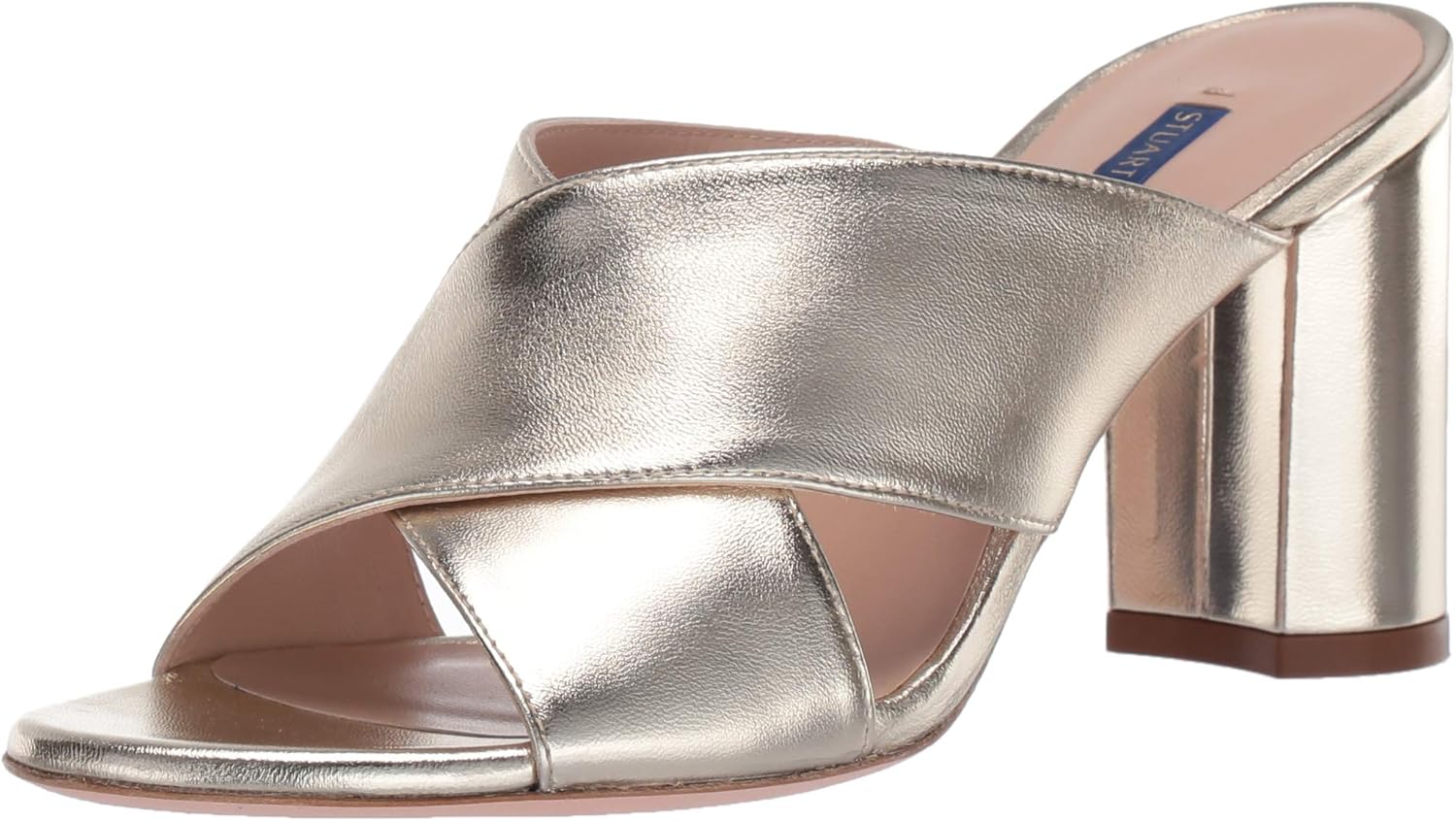 stuart weitzman galene leather mules