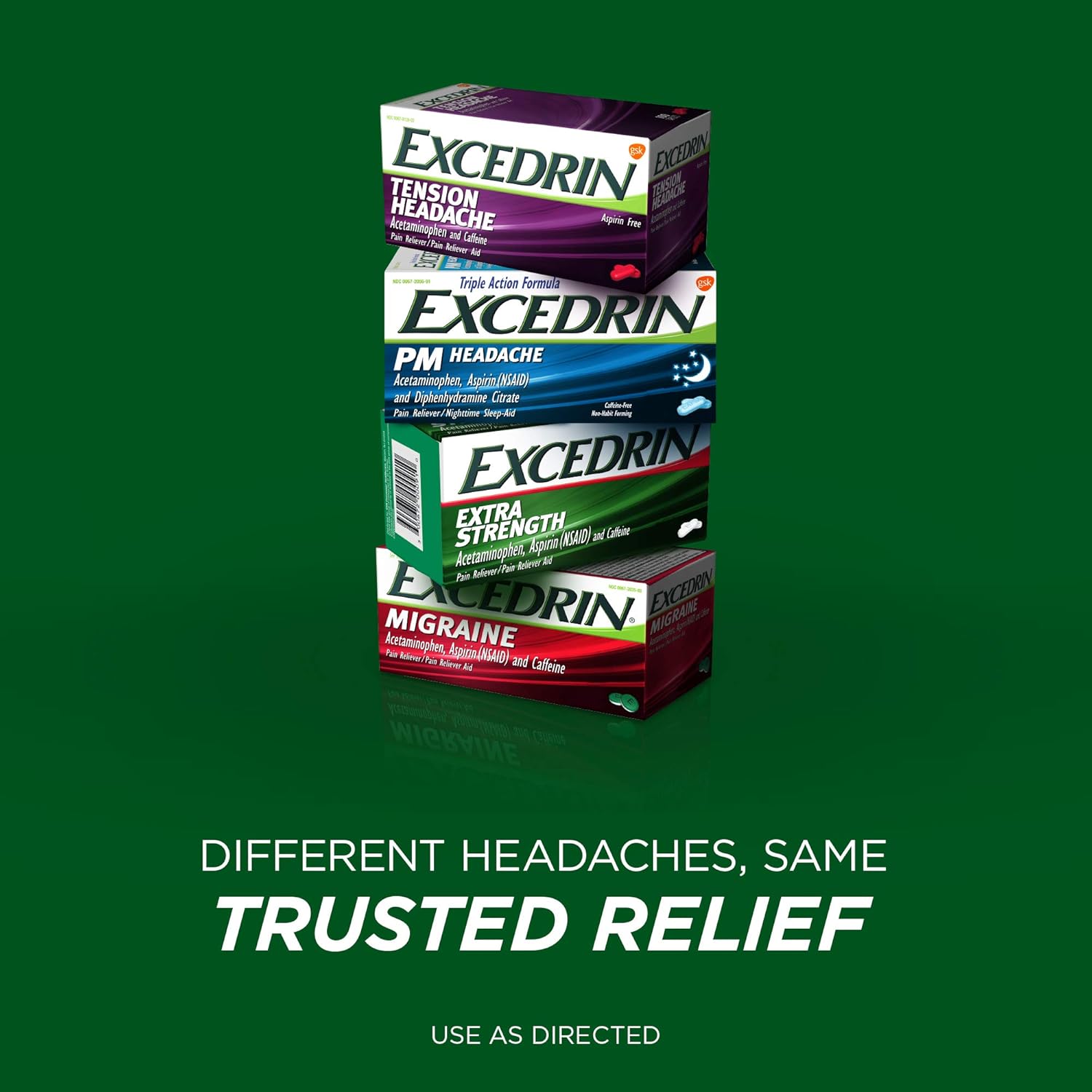 Excedrin Migraine Caplets for Migraine Pain Relief, 200 count: Health & Personal Care