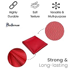 Pico Textiles 4 Yards Bolt - Red Polyester Micro