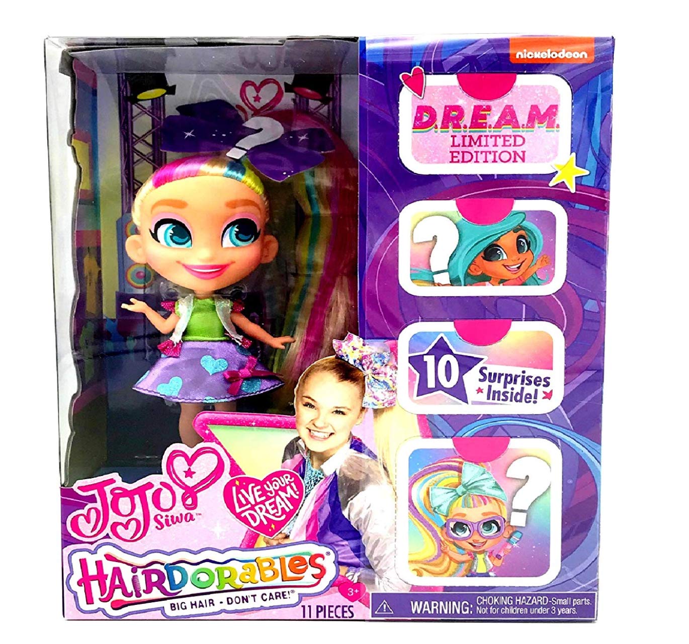 Hairdorables Kids Girls Jojo Siwa Bonus Bella Bow Dream Limited