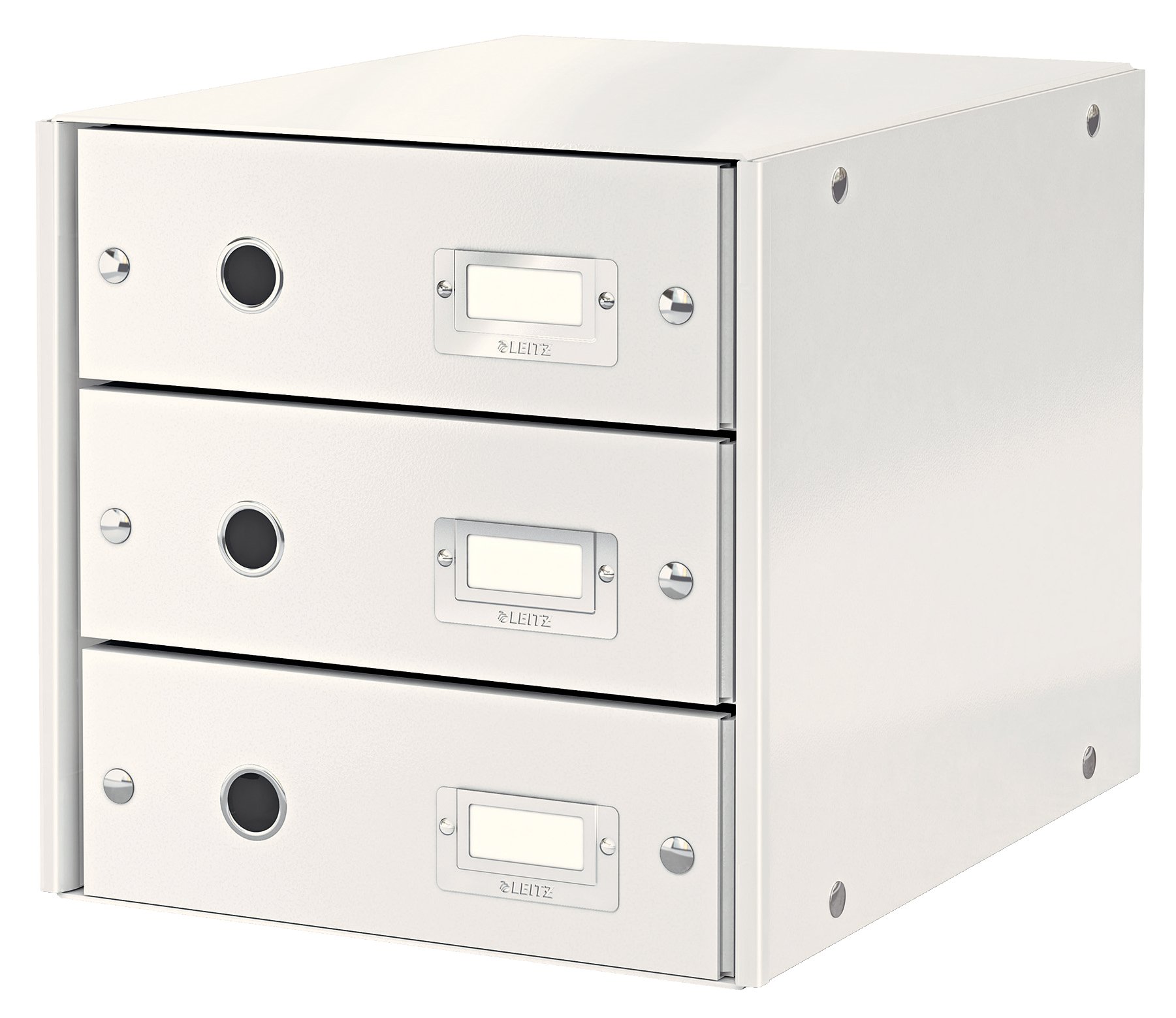 Leitz Drawer Cabinet, 3 Drawers, A4, Click and Store Range 60480001 - White
