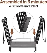 AMAGABELI Firewood Rack 14.2"x12.6" Indoor/Outdoor Log Holder Steel view 5