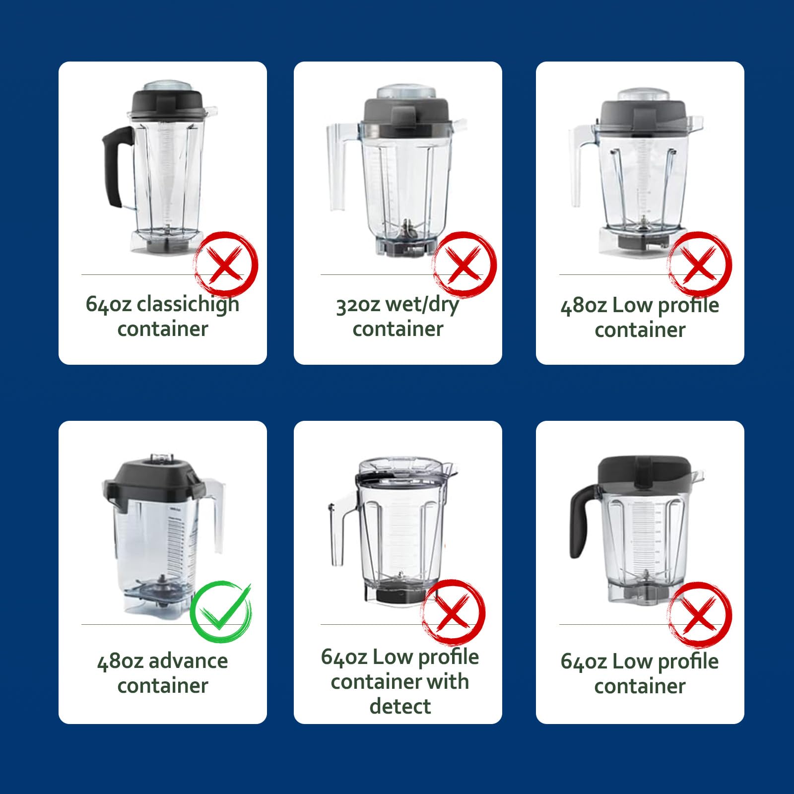 Advance Blade Assembly Replacement for Vitamix 15990 Quite One Series Barboss Blender Station Drink Machine