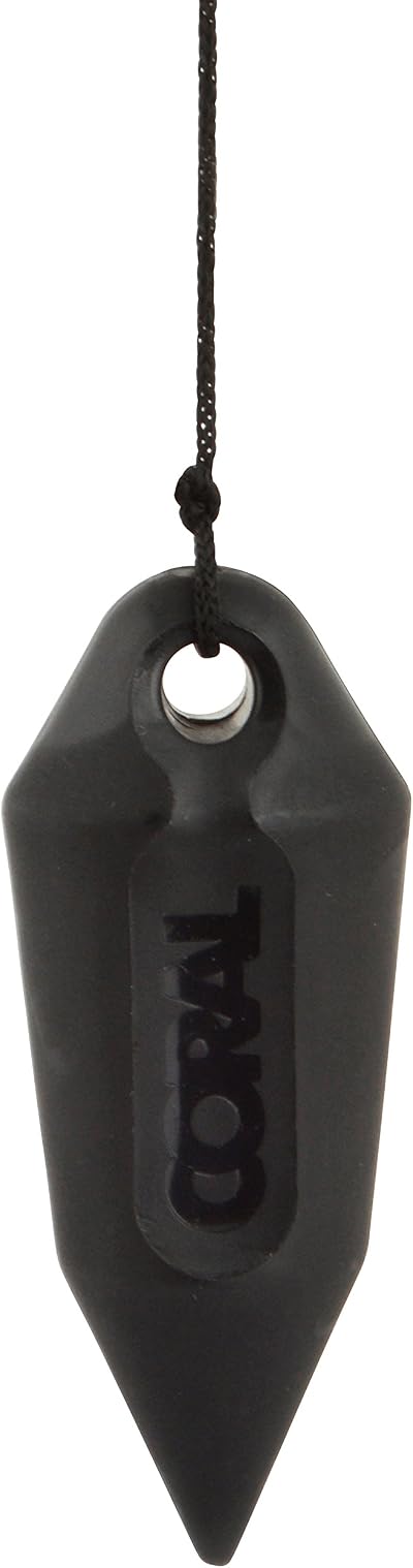 CORAL Plumb Bob 20 g Nylon with Line for Wallpaper Hanging Black