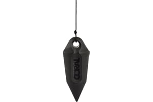 Coral 69300 Essentials Plumb Bob Made from Lightweight Nylon Includes Line for Hanging Wallpaper 20 Grams, Black