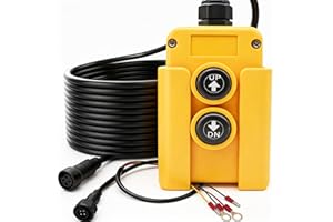 Mxuteuk 4 Wire Dump Trailer Remote Control Switch 12V DC Up and Down Control for Lift Gate Truck Tipper Hoist G018-4W