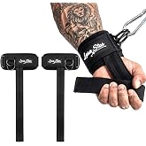 Weight Lifting Strap with D Ring,Lifting Straps,Non-Slip Wrist Straps for Weightlifting Deadlifting,Wrist Cuffs for Cables Gym, Lifting Cuffs for Cable Machines