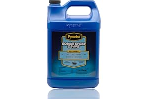 Pyranha Equine Spray and Wipe Fly Repellent for Horses – Water-Based Formula with Citronella Scent, Long-Lasting, Dust-Free, No Shake Required, Gallon