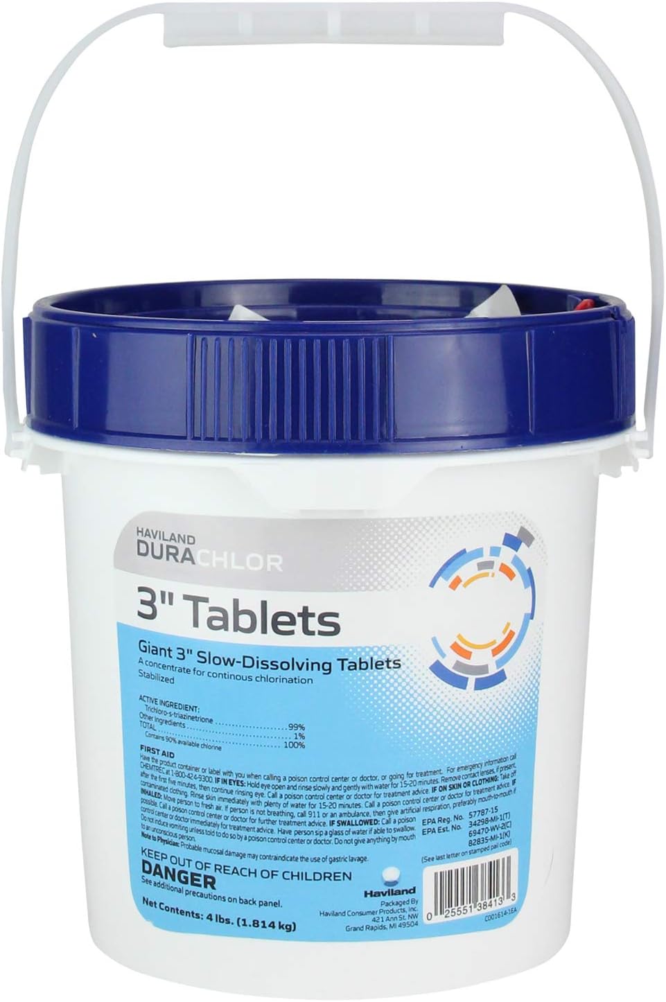 Pool Central 3" DuraChlor Giant Slow Dissolving Chlorine Tablets - 4lbs