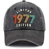 Happy 49th Birthday Decorations for Men Women, 49 Birthday Gifts Hat, 1977 Party Decor Baseball Cap, Birthday Gifts for Husband Wife Son Daughter