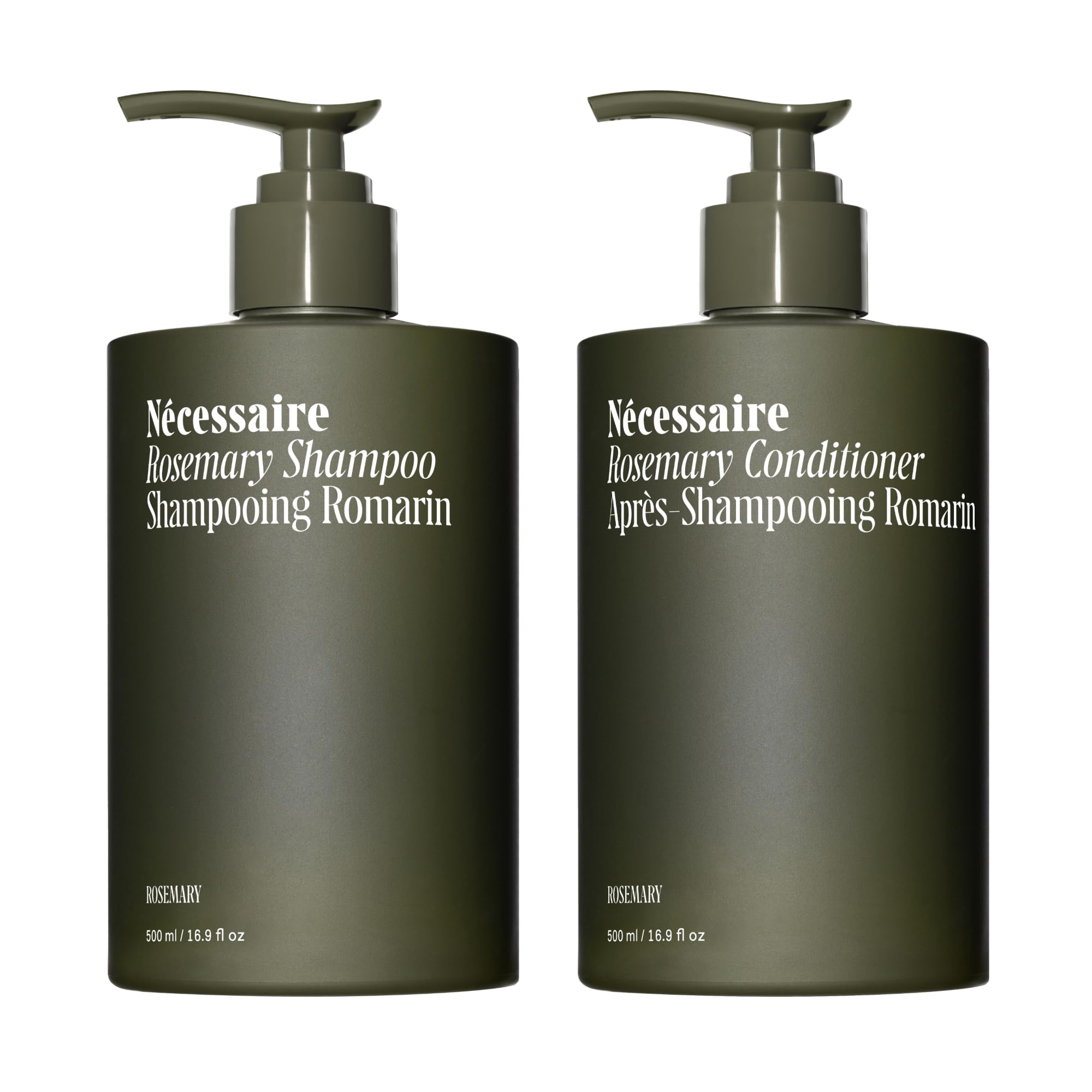 Photo 1 of * factory seal *
Nécessaire Rosemary Hair Duo - Shampoo and Conditioner Set for Women + Men. Rosemary Oil + Proteins For Stronger Hair. 500 ml / 16.9 fl oz