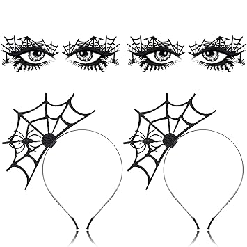 Amazon Com 2pcs Halloween Spider Headband 2pcs Halloween Face