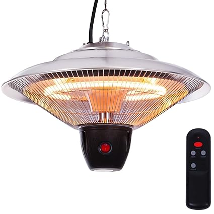 Kesser® Deckenheizstrahler ? Heizpilz ? Heizstrahler ? Terrassenstrahler | Infrarot | Decke | Heizgerät| Infrarotstrahler | W