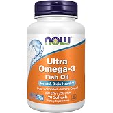 NOW Supplements, Ultra Omega-3 Molecularly Distilled, 90 Softgels
