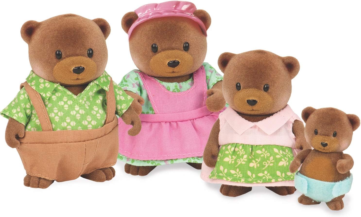 Li'l Woodzeez, Healthnuggle Bear Family Set, 4 Collectible Doll Figures with Storybook, Encourages Imaginative Pretend Play - Image 3
