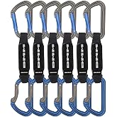 DMM Shadow Quickdraw, Pack of 6, Titanium/Blue, 12cm, A306BL-12P6 | Shadow Quickdraw