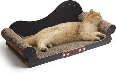 ComSaf Cat Scratcher Cardboard 67 cm Lounge Bed 2 in 1 Large Scratch Board