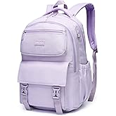 SUN EIGHT 35L Large Capacity School Bag for Kids and Teens,Waterproof Backpack for Girls,Lightweight Backpack Ideal for Travel or Daily School Use(Purple)