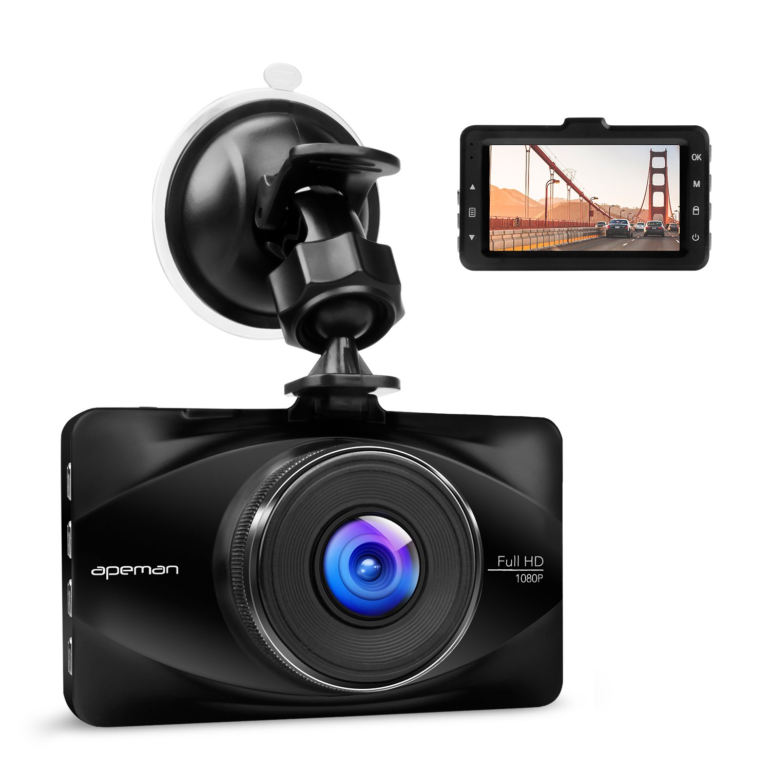 Apeman Full HD p coche Dashcam Grabadora de vídeo con  ° Gran