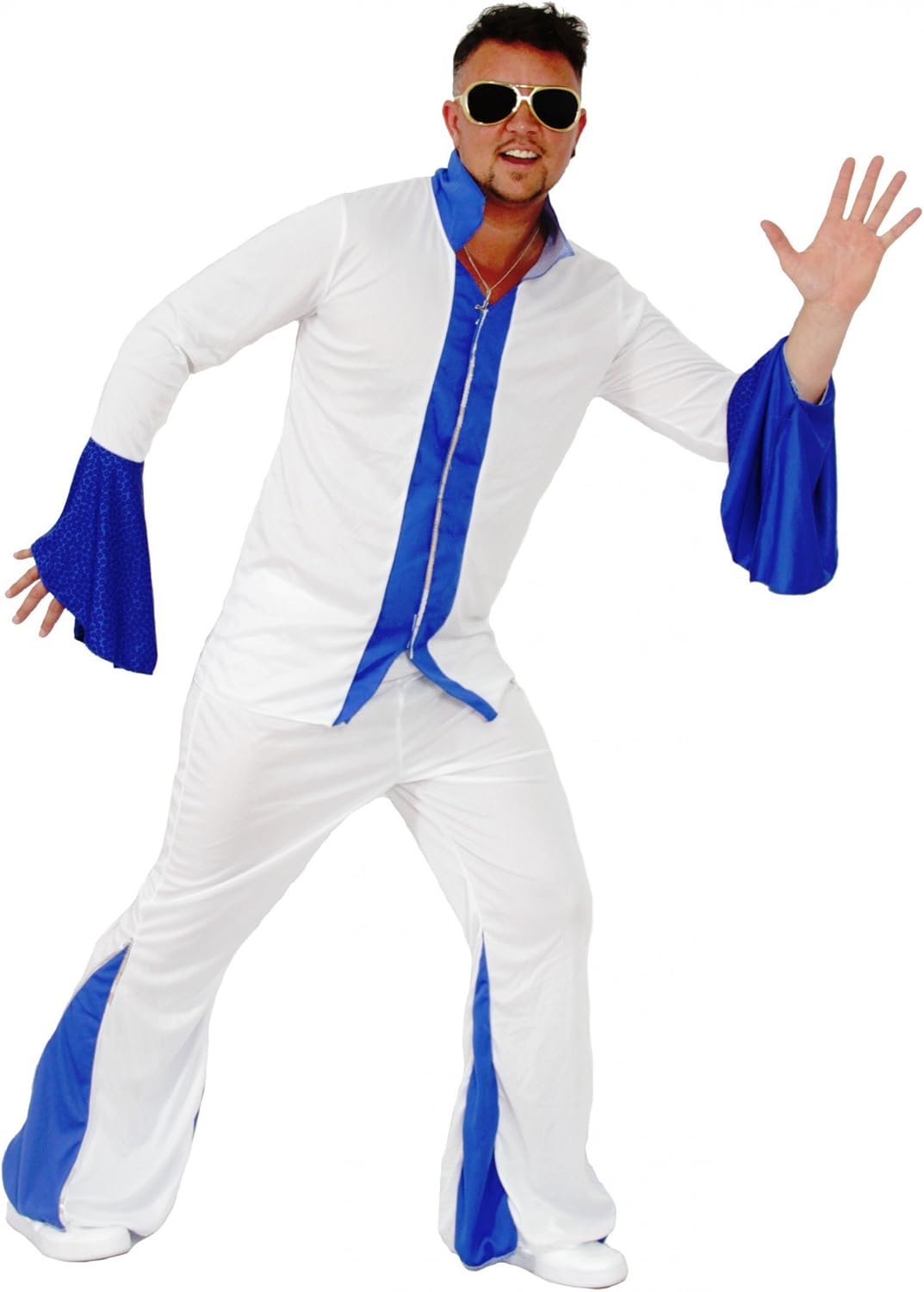 white disco jumpsuit