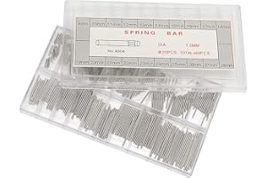 Generic Metal Durable 1mm Watch Band Spring Bars for Watch Strap Link Repairing, for Watchmakers and Workers, 1 Box of Spring