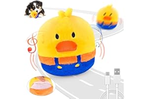 VYsTN Interactive Dog Toys, Rechargeable Vibrating, Jumping,Talking & self-Moving Dog Toys, Puppy Toys to Keep Them Busy, Anxiety Relief & Boredom Buster for Small & Medium Dogs