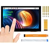 waveshare 4.3 inch DSI LCD Display for Raspberry Pi 4B/3B+/3A+/3B/2B/B+/A+/Compute Module 3+/3/4, 800&times;480 Touchscreen Capacitive IPS Screen Monitor, Support Raspbian/Ubuntu/Kali /WIN10 IoT/Retropie