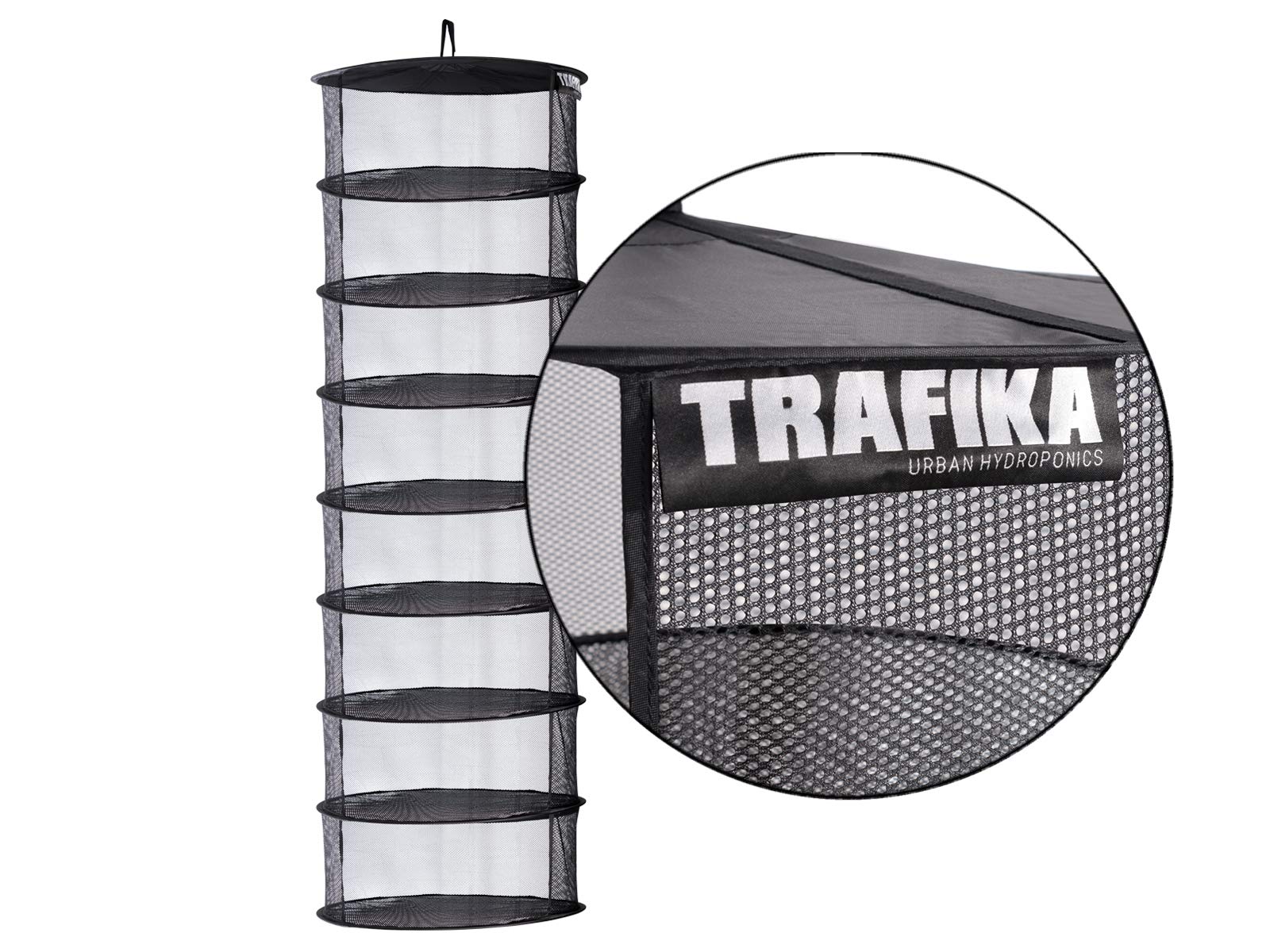 TRAFIKA Drying Net/Micro-perforated material/8 levels diameter 35in (90cm) / hydroponic growing/For Drying Plants, Mushrooms, Fungi, Buds/Indoor growing/Indoor Plants/Outdoor plants/DRYING RACK