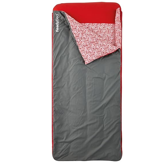 Worlds Apart 418DRB01E ReadyBed Gästebett für Erwachsen, 200 x 75 cm, Rot