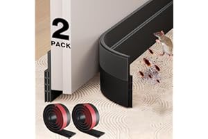 2 Packs Door Draft Stoppers, Under Door Draft Stopper, Door soundproofing Strip for Noise Insulation, Weather Stripping Door 