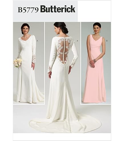 cowl back evening dress Vogue Pattern V2047 Misses' Evening Dress by Badgley Mischka 2047 main image 1