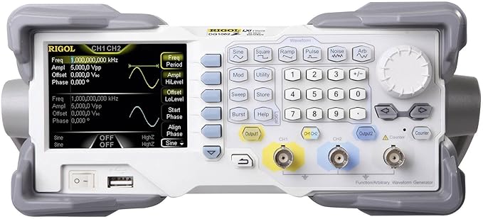 Rigol DG1022Z Funktionsgenerator netzbetrieben 1 µHz - 25MHz 2-Kanal Sinus, Rechteck, Dreieck, Raus