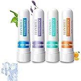 Nasal Stick(4 Pack), Portable Nasal Sticks for Daily Refreshing, Pure and Natural Nasal Sticks Boost Energy Set, Nose Inhaler Stick, Better Breathing