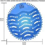 AZEAM Urinal Screens Deodorizer 20 Pack Blue Mist Fits Most Urinals view 5
