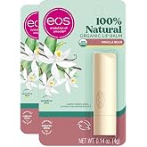 eos 100% Natural &amp; Organic Lip Balm Stick- Vanilla Bean | Dermatologist Recommended for Sensitive Skin | All-Day Moisture Lip Care Products | 0.14 oz (Pack of 2)