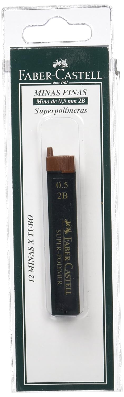 Faber Castell B B Blíster tubo de minas  mm B color