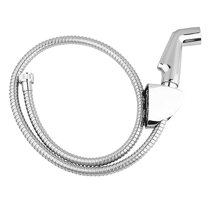 Kohler Deco Chrome Polished Contemporary Health Faucet with Metal Hose and Holder (Silver)