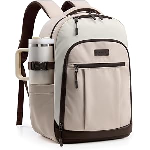 LOVEVOOK Laptop Backpack for Women with XL Cup Pocket, Work Travel College | Fits 15.6" Laptop, 40oz Cup Pocket, Water Resist