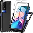 Mocotto for TCL 50 XE 5G Phone Case TCL 50 XE Nxtpaper 5G Casewith Tempered Glass Screen Protector,Slim Soft Silicone Full-Body Protective Case for 50 XE (Black)
